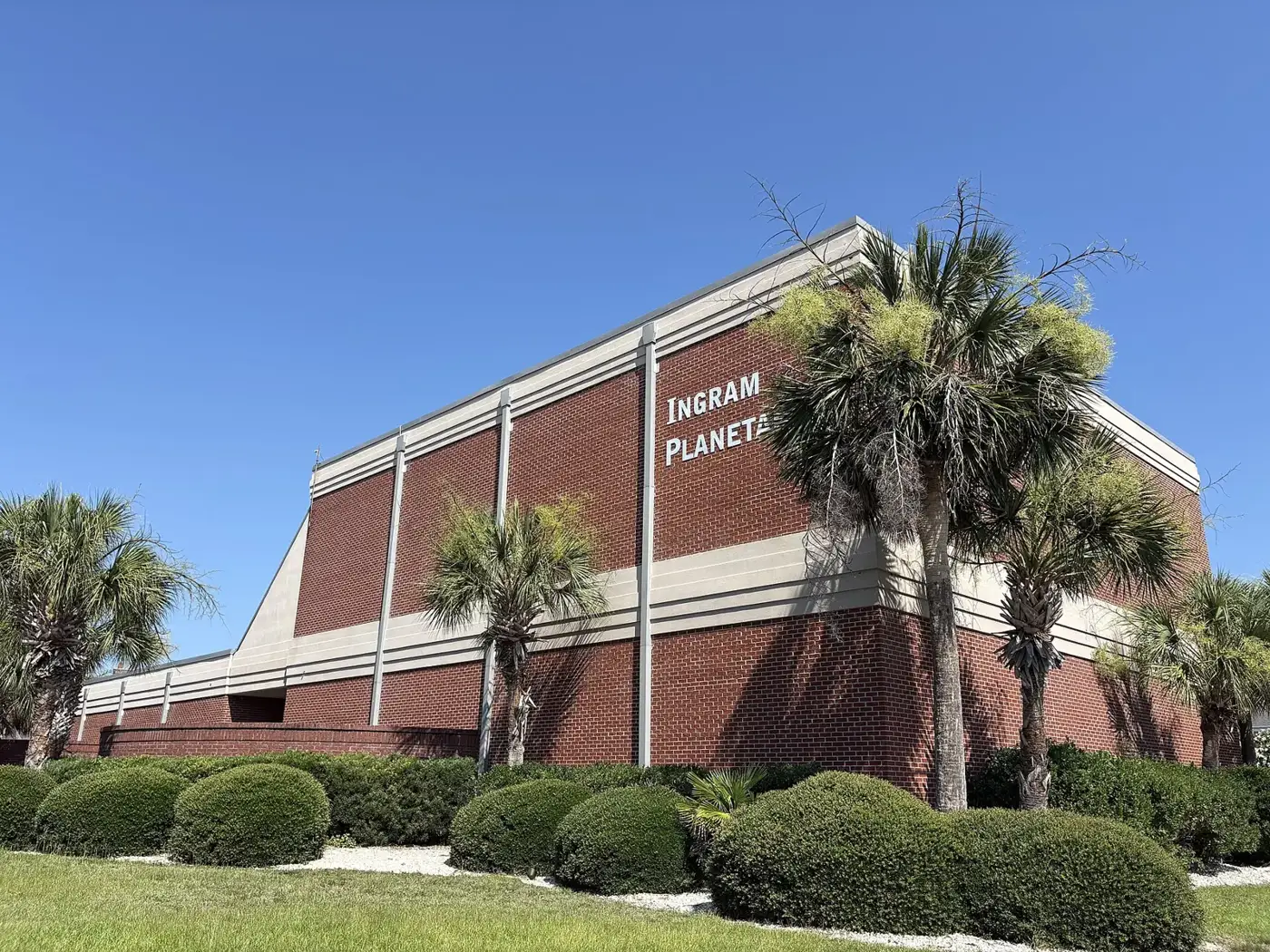 The Ingram Planetarium building in Sunset Beach